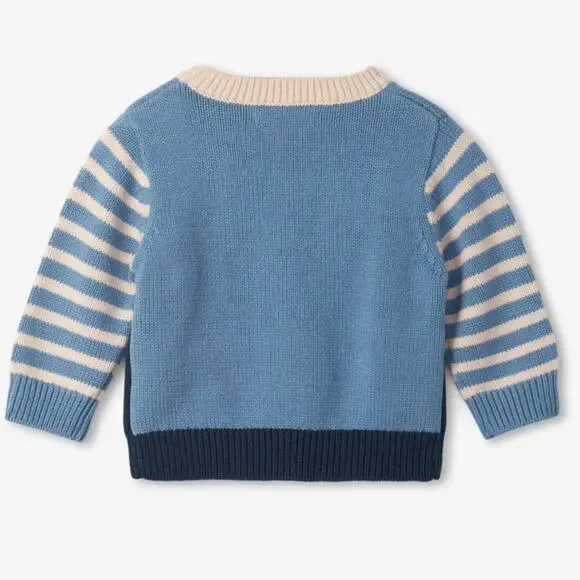 Hatley Cheerful Bear Baby Sweater - Size 3-6 M - Picture 3 of 5